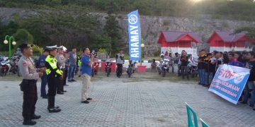 Jelang Kegiatan Milenial Road Safety Festival, Kapolres Donggala Ajak Komunitas Motor Sukseskan Pemilu 2019