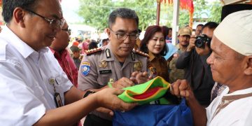 Satgas Bansos Polda Sulteng Hadiri Penyerahan Bantuan Sosial Oleh Dirjen Limjansos Kemensos RI