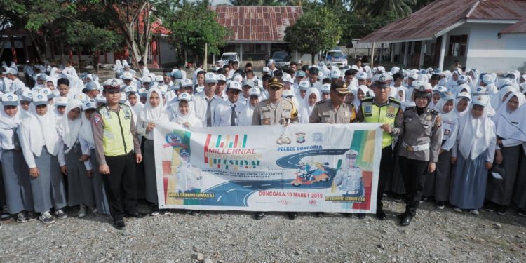 Sukseskan Millennial Road Safety Festival, Kapolres Donggala Sosialisasi Di Kalangan Pelajar