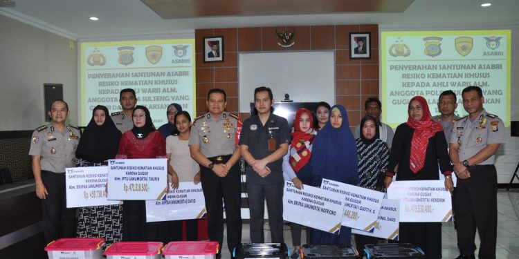 Asabri Beri Santunan Rp 400 Juta Anggota Polri Korban Bencana Pasigala